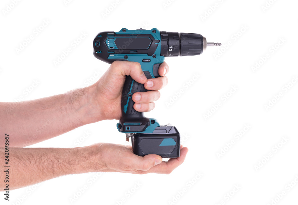 Cordless screwdriver or power drill isolated Cordless screwdriver or power drill isolated