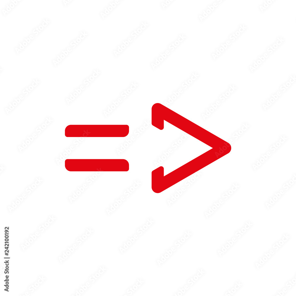 red arrow. vector icon red arrow. vector icon
