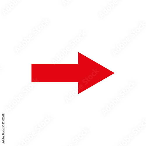 red arrow. vector icon