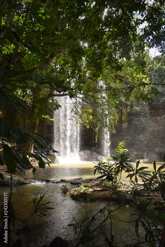 Dschungel  Wasserfall  Wald  Kenia  Wundersch  n  Traumhaft  Tiefe