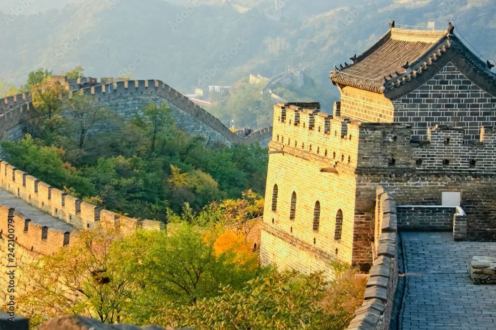 The fortress tower Plot Mutianyu Great Wall