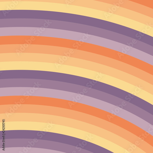 Rainbow style background texture. Curved Colorful Lines