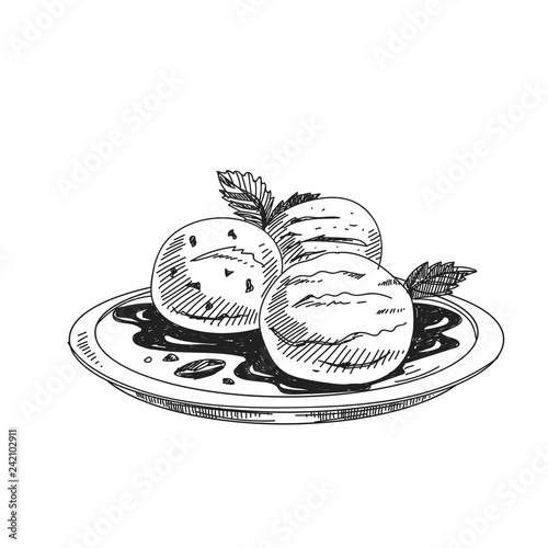 Beautiful vector hand drawn dairy Illustration.