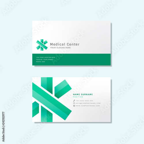Medical professional business card design mockup