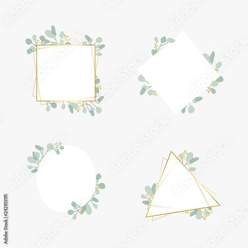 Botanic wedding frame set