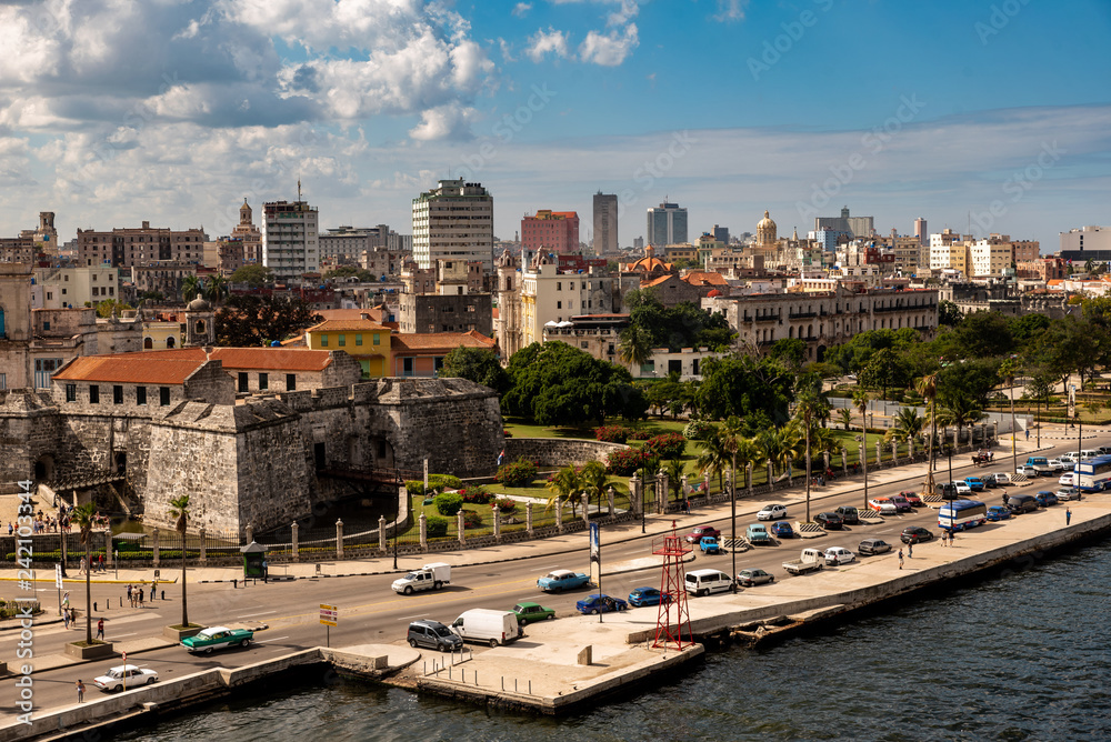 Blick auf Altstadt von Havanna Kuba