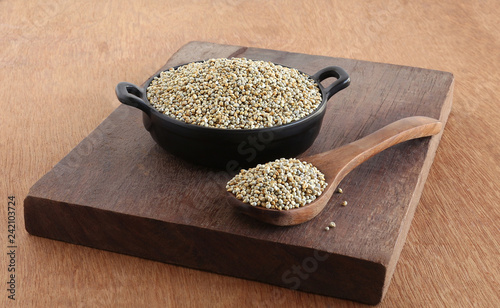 Pearl millet or bajra is a healthy food rich in protein, fiber, phosphorous, magnesium and iron.