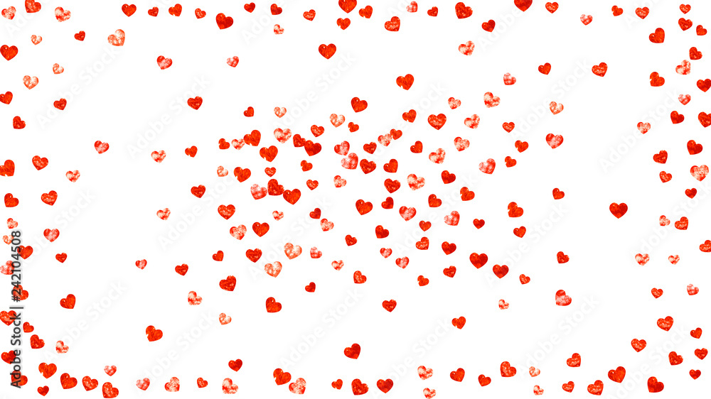 Heart frame background with gold glitter hearts. Heart frame background with gold glitter hearts.