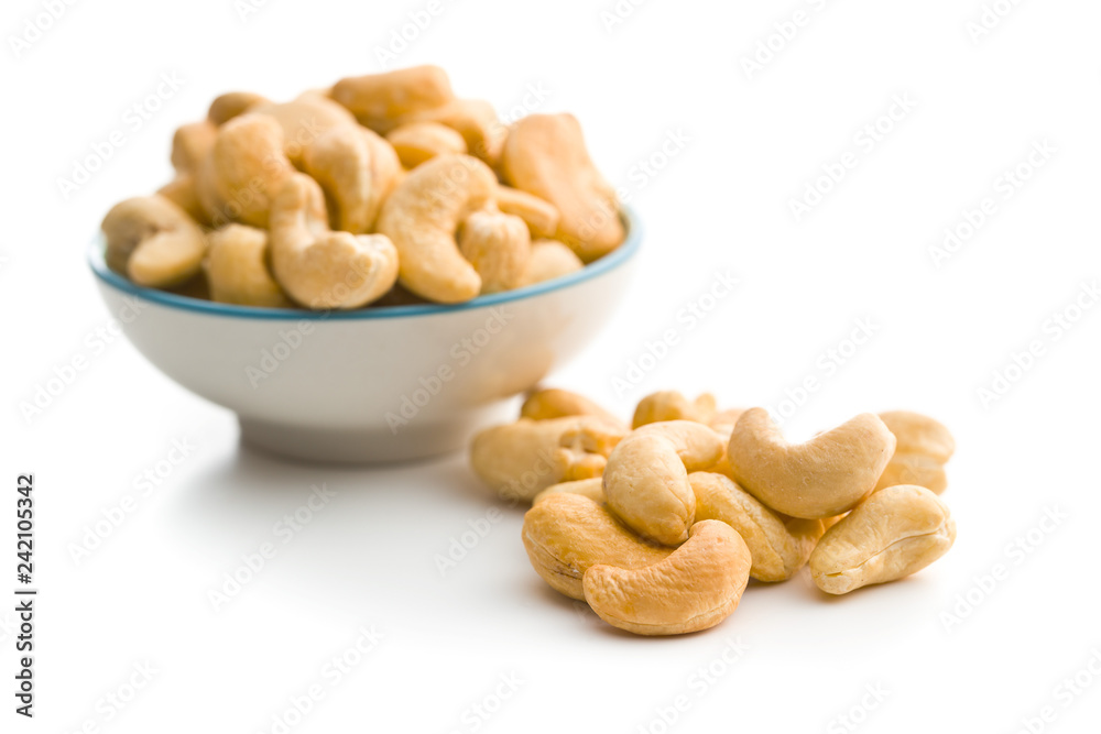 Roasted cashew nuts. Roasted cashew nuts.