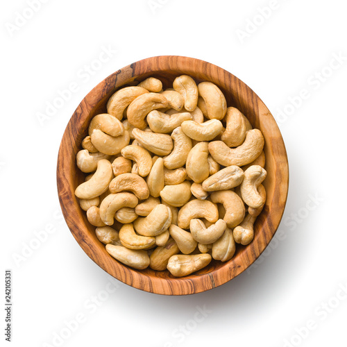 Roasted cashew nuts.