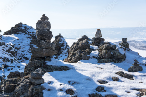 Panoramic view of Olkhon Island photo