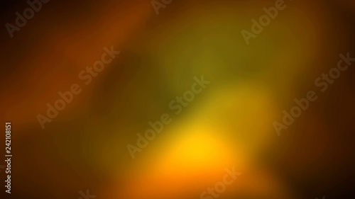 Golden Fluid Motion Lights Background with Multicolor Moving Gradient and Glows Seamless Loop