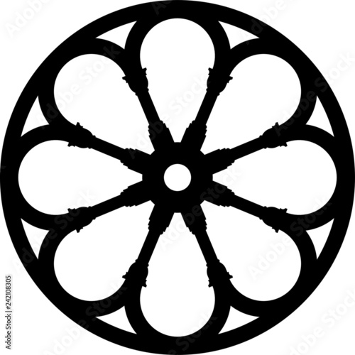Liège, Belgium, rose window