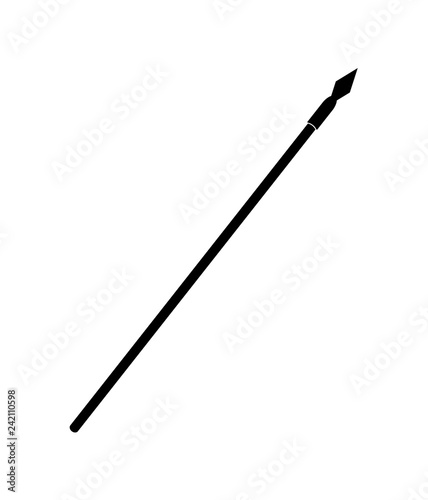 spear icon. vector illustration