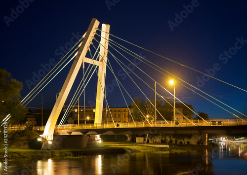 Wladysław Jagiello bridge over Brda river in Bydgoszcz. Poland