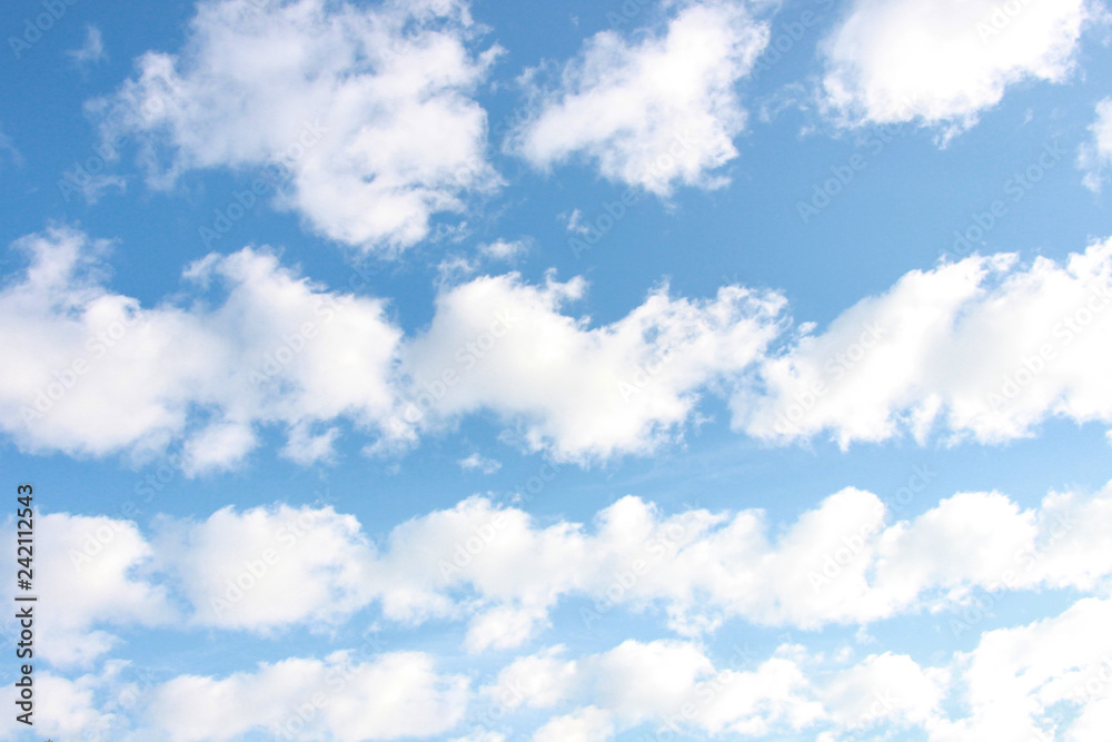 Obraz premium fresh clear blue sky with light cloud