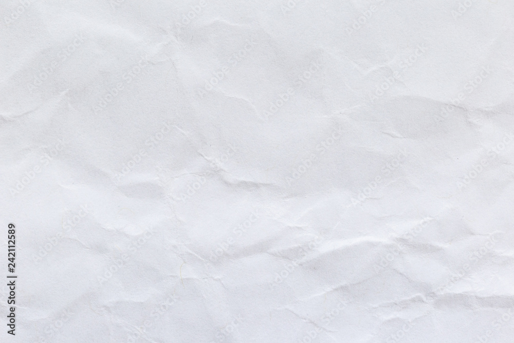Crumpled white recycled paper background for business communication and education concept design. Crumpled white recycled paper background for business communication and education concept design.