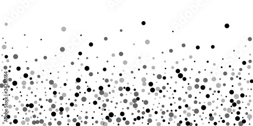 Scattered random black dots. Dark points dispersio