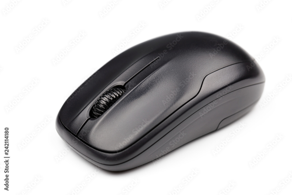 Computer wireless mouse isolated on white background for business, education and technology concept design. Computer wireless mouse isolated on white background for business, education and technology concept design.