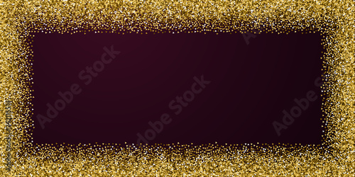 Gold triangles glitter luxury sparkling confetti. 