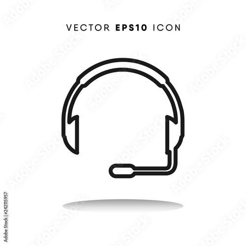Headphones vector icon