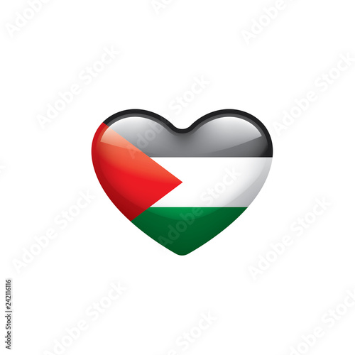 Palestine flag, vector illustration on a white background Free Download Palestine flag, vector illustration on a white background - GFXLoad