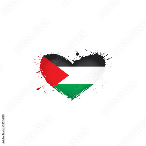Palestine flag  vector illustration on a white background
