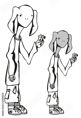 Alien Smoking PARV001