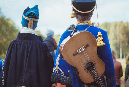 Εκτύπωση καμβά military reconstruction with hussar