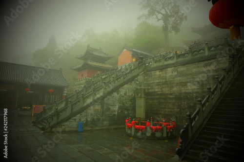 Ancient kungfu Temple in Wudangshan mountain China