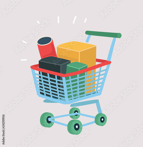 Supermarket shopping cart