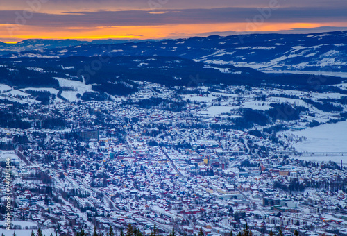 Lillehammer during the winter