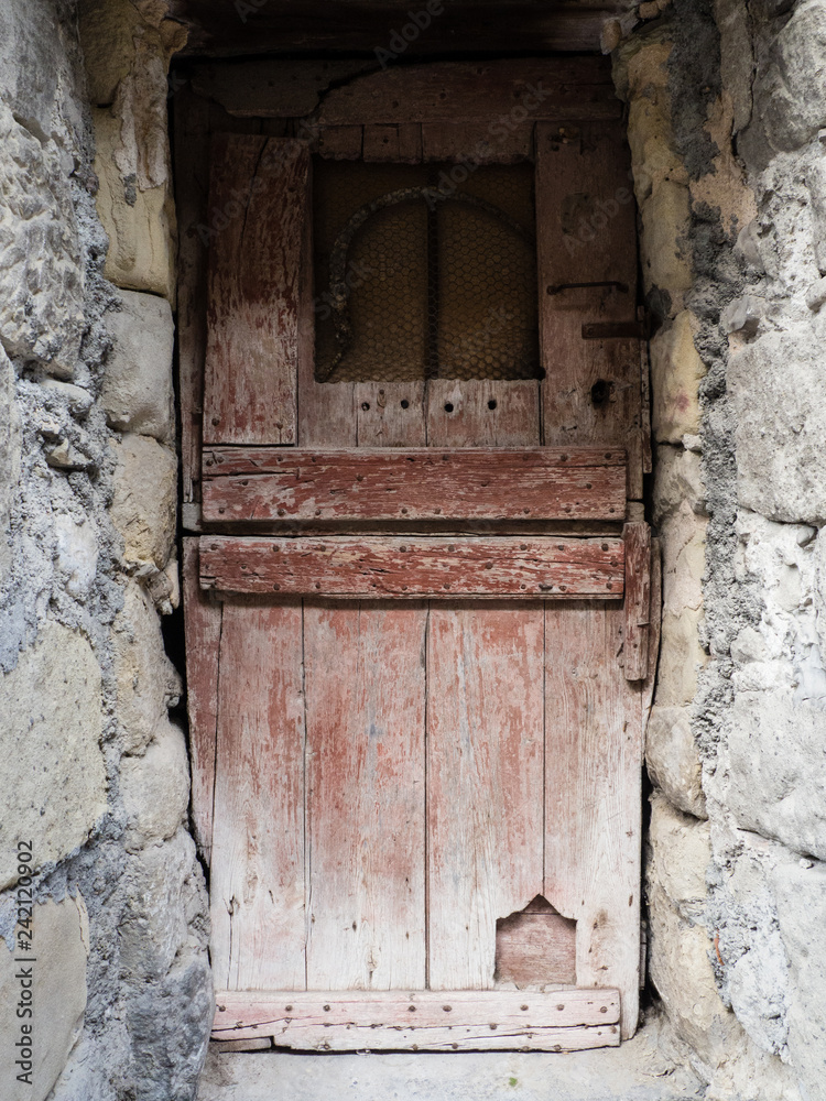 old door, tuscany, italy