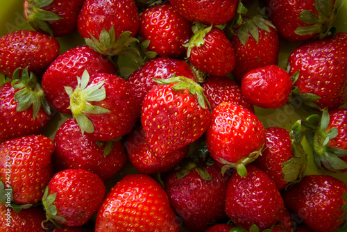 Strawberry. Fresh organic berries .