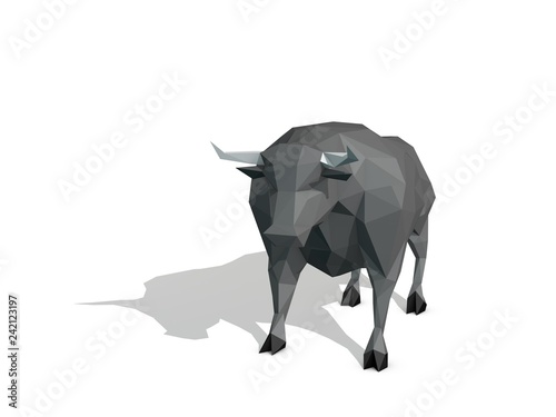 Abstract polygonal bull. Is...
