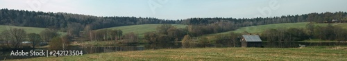 Spring in the countryside. Panorama.