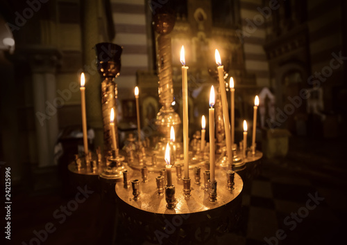 Candles int church