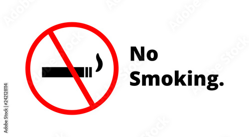 No smoking sign, symbol, icon, vector
