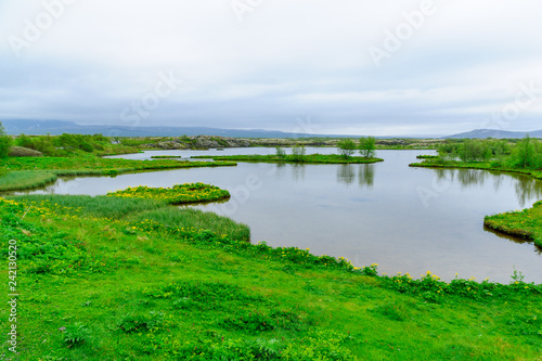 Rift valley in Thingvellir