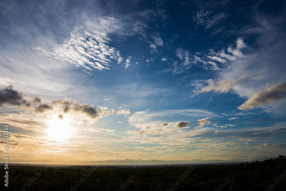 colorful dramatic sky with cloud at sunset. colorful dramatic sky with cloud at sunset.