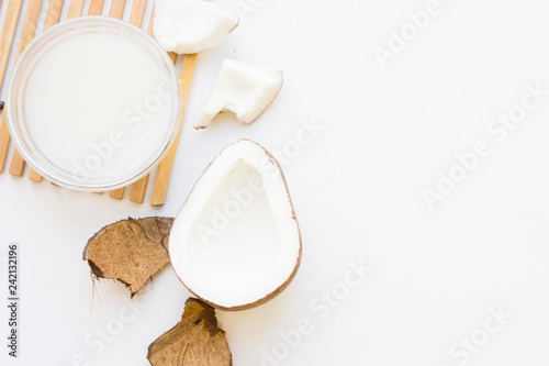 Coconut spa wellness natural skin care concept