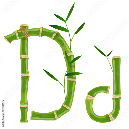 Bamboo letter D