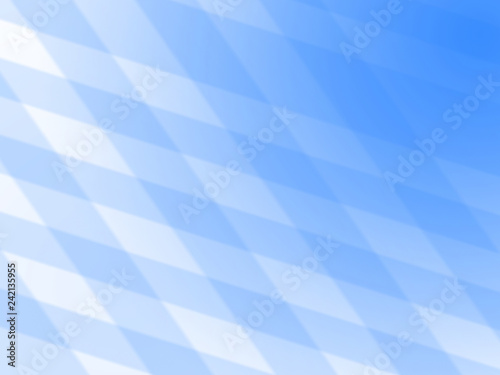 Abstrakter Hintergrund soft gemustert. Bayerische Rauten in weiß und blau