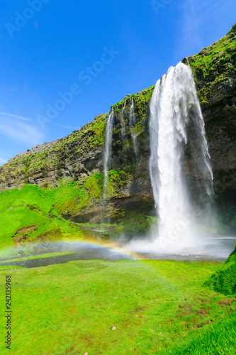 Seljalandsfoss waterfall  south Iceland