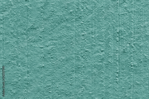 Green paint plastered concrete wall  texture  background