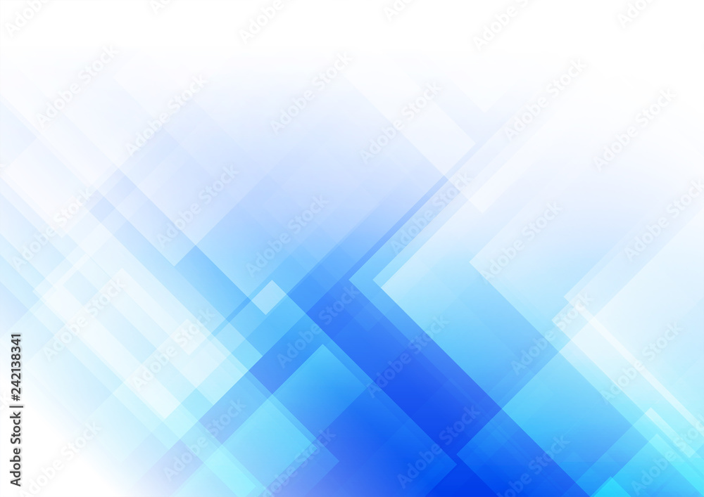Abstract square shapes on blue background Abstract square shapes on blue background