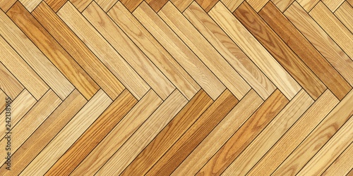 Seamless wood parquet texture horizontal herringbone light brown