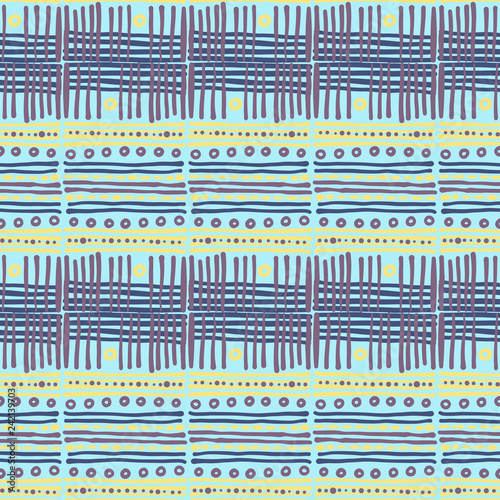 Abstract Ikat and boho style handcraft fabric pattern. Traditional Ethnic design for clothing and textile background, carpet or wallpaper