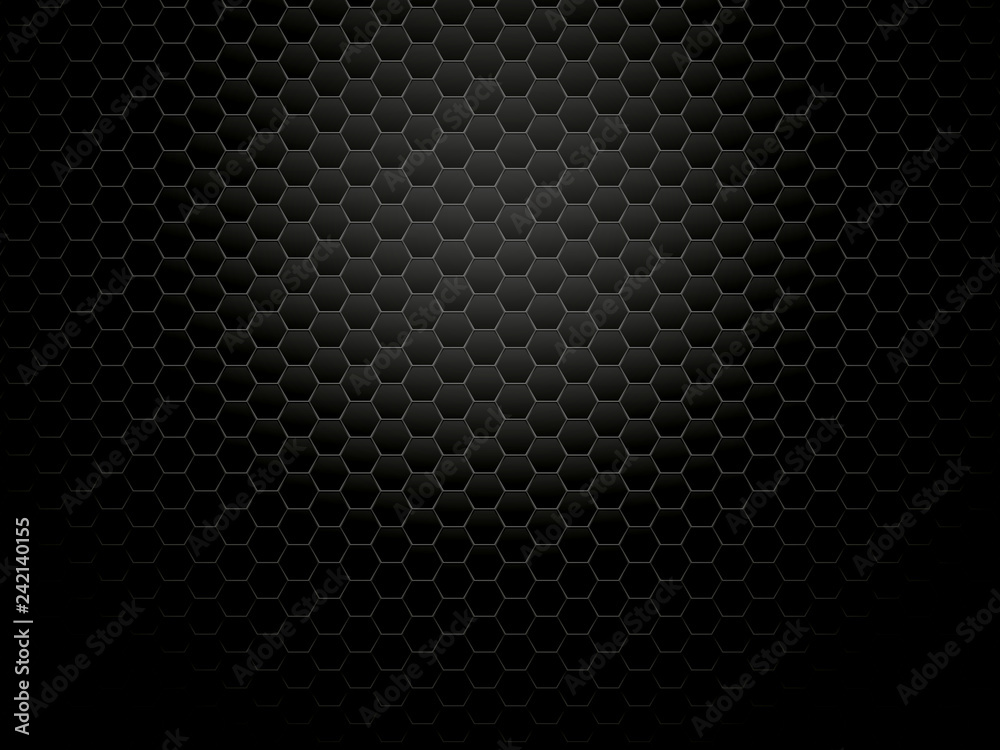 dark metal hexagon background