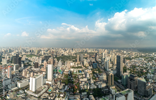 Panorama Bangkok City Skyline at Night.